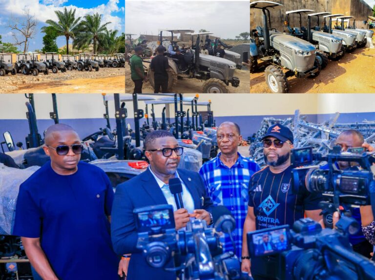 JUST IN: Enugu gov’t takes delivery of 100 tractors, 900 more underway