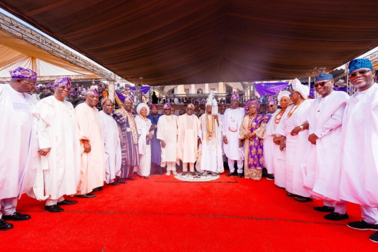 Tinubu Says Nigeria’s Economy Has Turned the Corner, Hails Nigerians at Olubadan Coronation