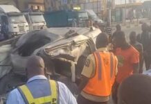 Tragic Crash: SUV Driver Dies In Lone Accident On Oshodi-Apapa Expressway Crash