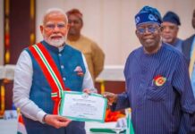 President Tinubu Congratulates Indian Prime Minister Narendra Modi On Historic Service Record Tinubu