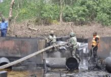 Navy Uncovers Illegal Storage Site, Recovers 11,800 Litres Of AGO In Rivers Navy