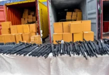 Customs Uncovers Major Arms Shipment Containing 399 Rifles At Tin Can Port Customs