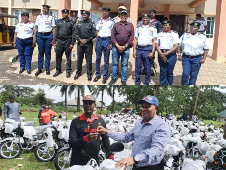 Ogbodo Deepens Security Collaboration as Nnaji Backs Mbah’s Safer Enugu Agenda with 100 Motorcycles