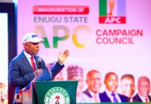 Governor Mbah Inaugurates Enugu APC Campaign Council, Expresses Confidence in 2027 Victory Mbah